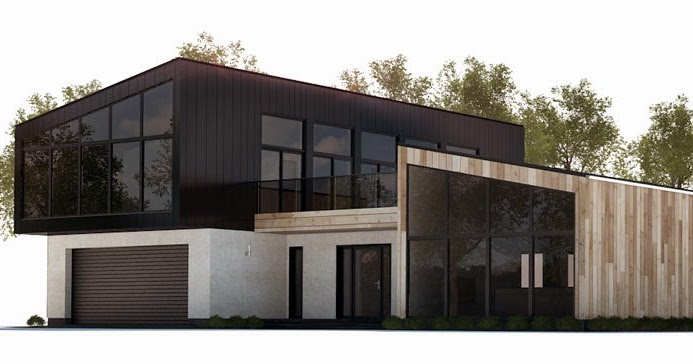 Beach House Plans: CH285 Modern Beach House Plan Beach House Plans: CH285 Modern Beach House Plan