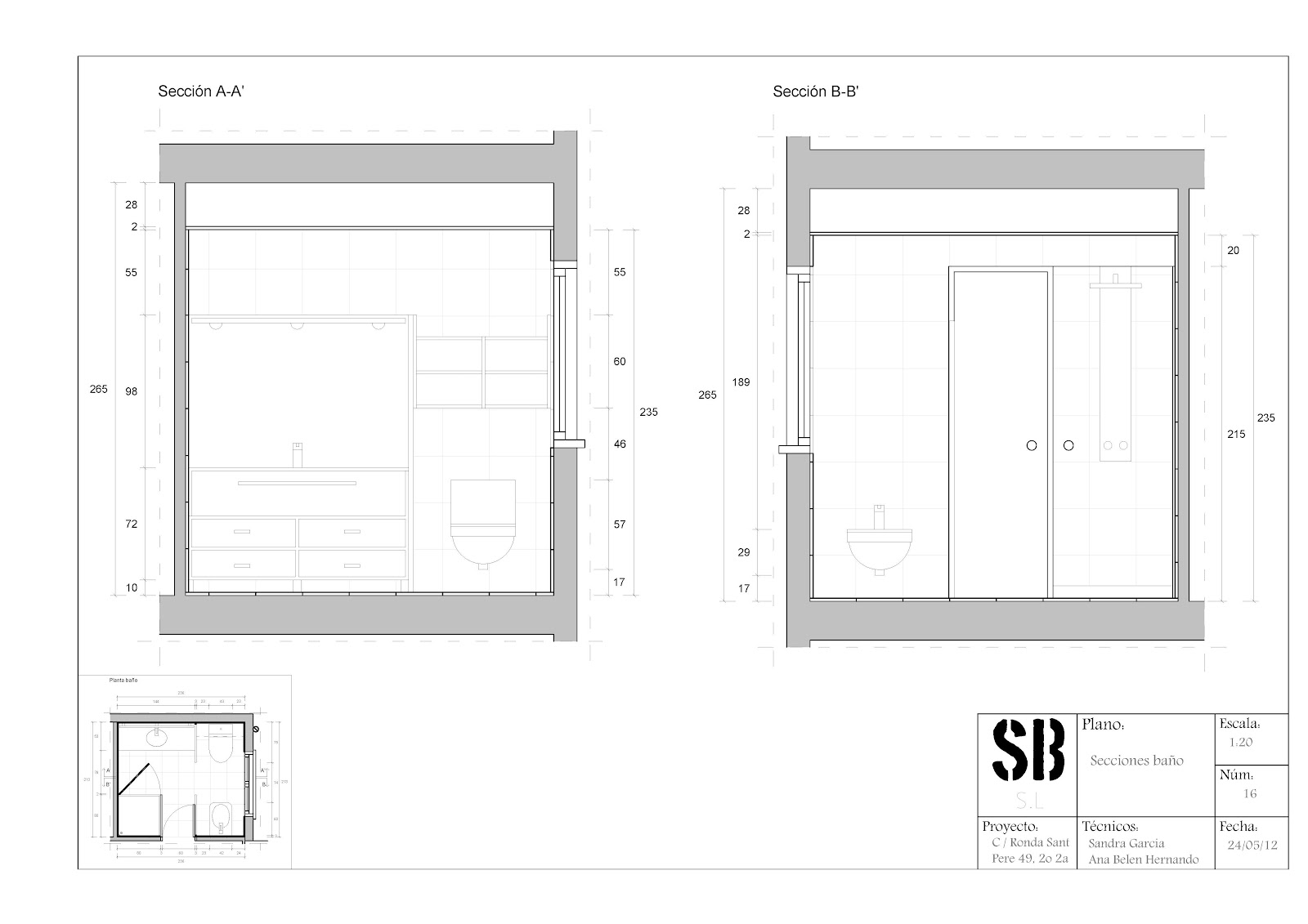 SanBel S.L.: Planos definitivos