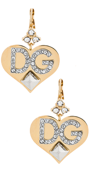 DOLCE & GABBANA Logo Heart Earrings