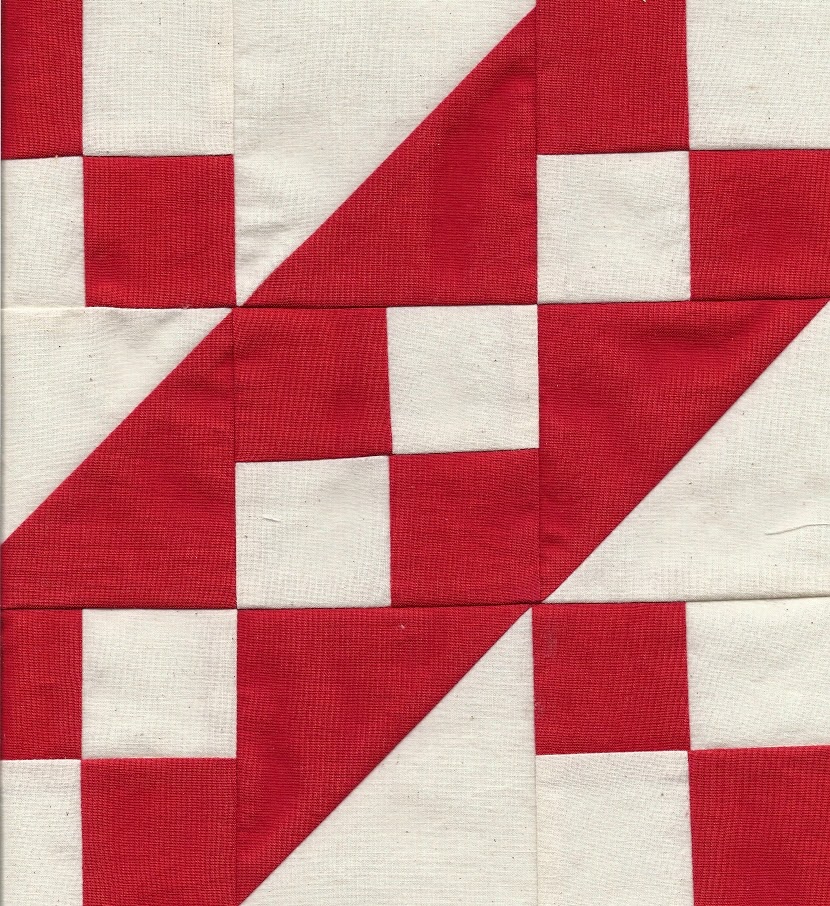 Viridian's blog J is for the Jacob's Ladder quilt block