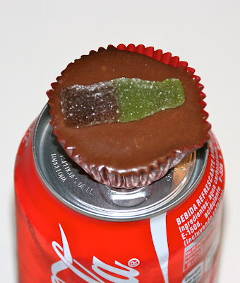 Cupcake de xocolata amb glaseado de Coca-cola