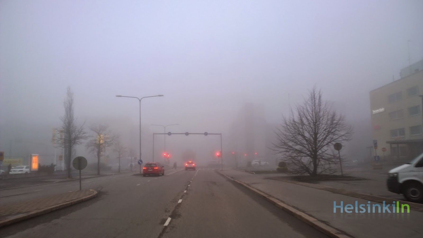 foggy Sunday weatherin Helsinki