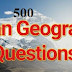 Geography MCQ and Answers in Hindi PDF Download