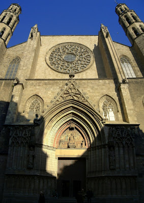 Santa Maria del Mar gothic church in Barcelona