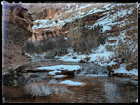 Grandstaff Canyon Trail Along the Stream Moab Utah Previously known as Negro Bill