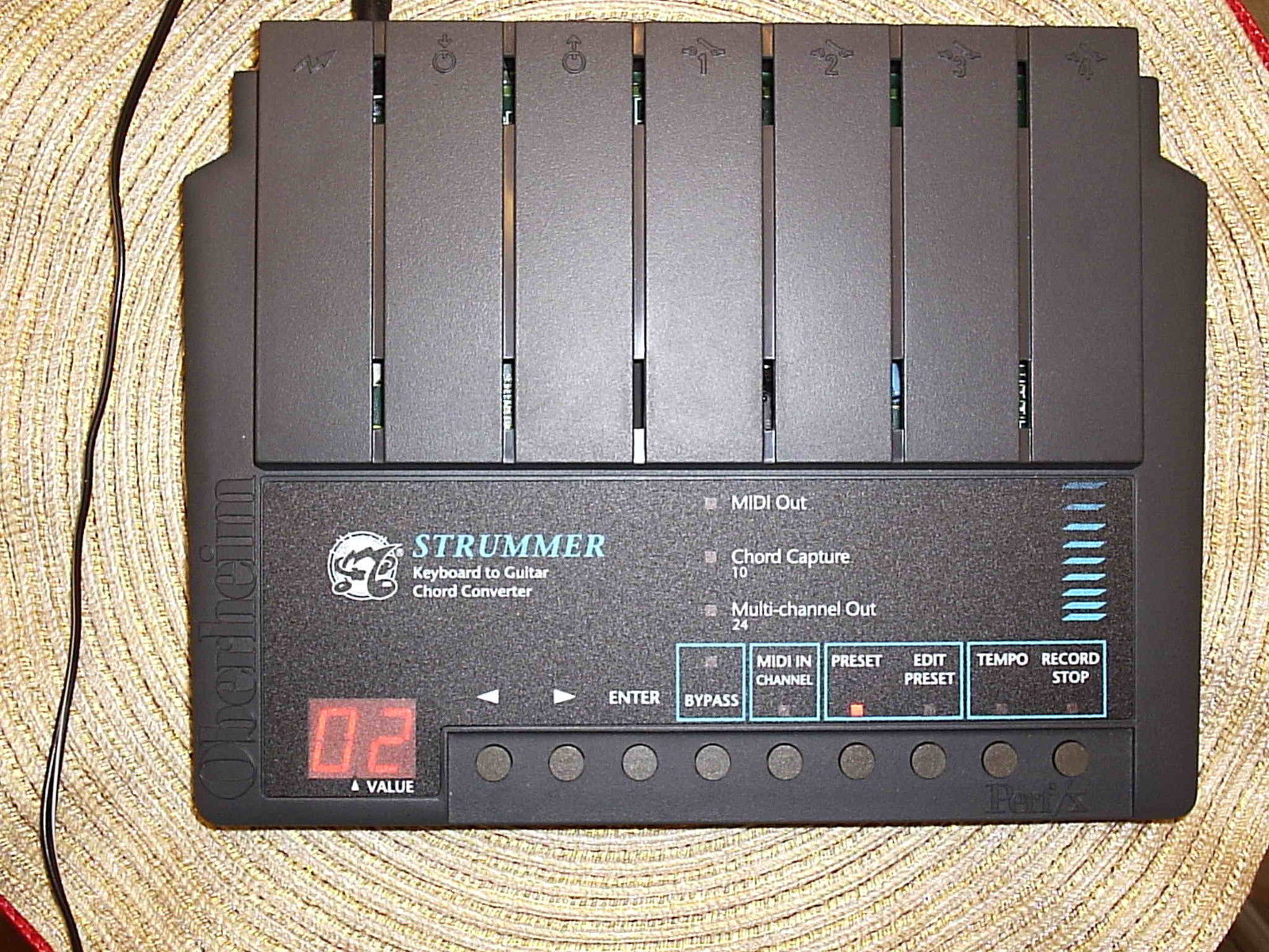 MATRIXSYNTH Oberheim Strummer Perf/x Keyboard to Guitar chord MIDI