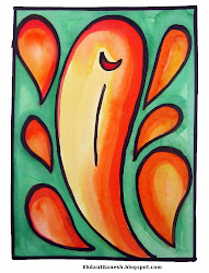 ganesha simple painting ganesh paintings ekdant artistic abstract lord yet colour water visualisation