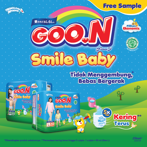 50 Sample Gratis Produk GOO.N Smile Baby Baru 50 Sample Gratis Produk GOO.N Smile Baby Baru