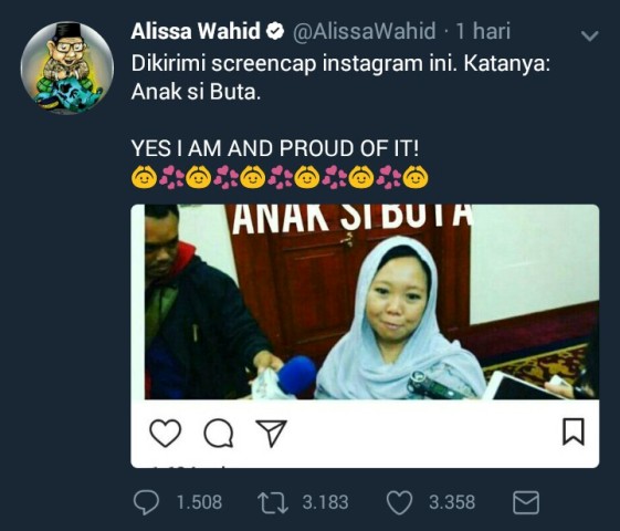 Putri Gus Dur Banjir Pujian dan Dukungan Setelah 'Balas' Hinaan disebut Anak Si Buta Seperti Ini