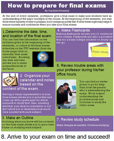 Trident Times: How To Prepare for Final Exams