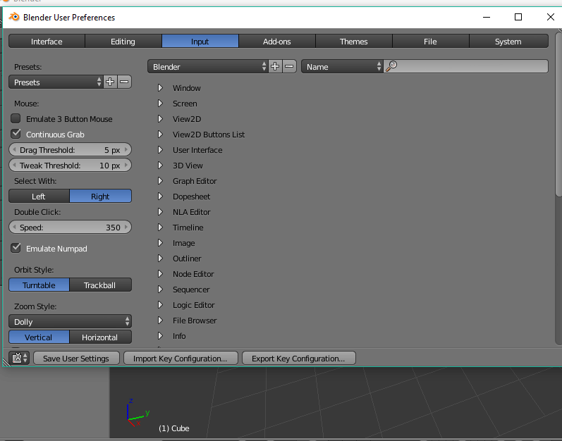 Setting Blender untuk Laptop DELOREAN