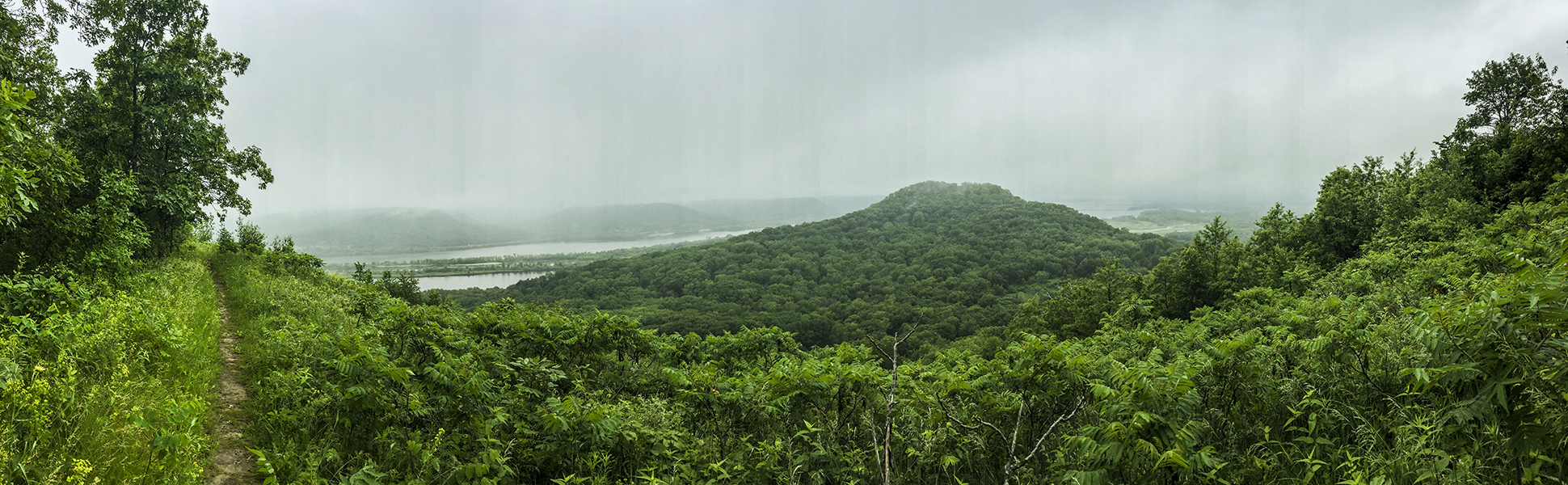 View of Brady bluff from Perrot Ridge at Perrot State Park