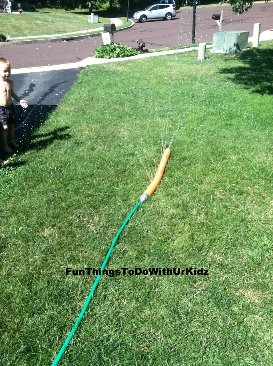 Pool noodle sprinkler