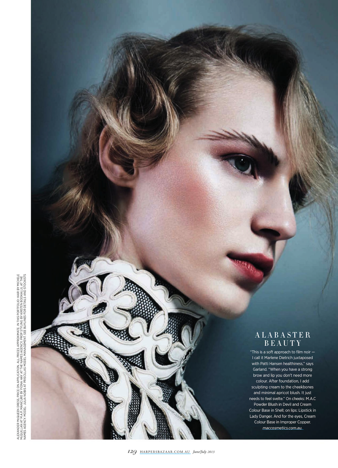 if looks could kill: julia nobis by todd barry for harper's bazaar ...