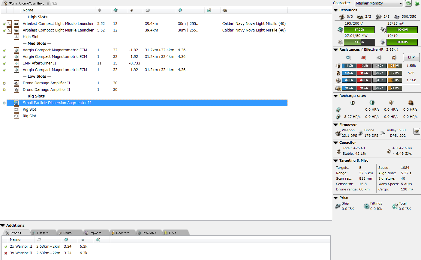 由良川のほとり 【EVE】 Burner Enyo 再攻略