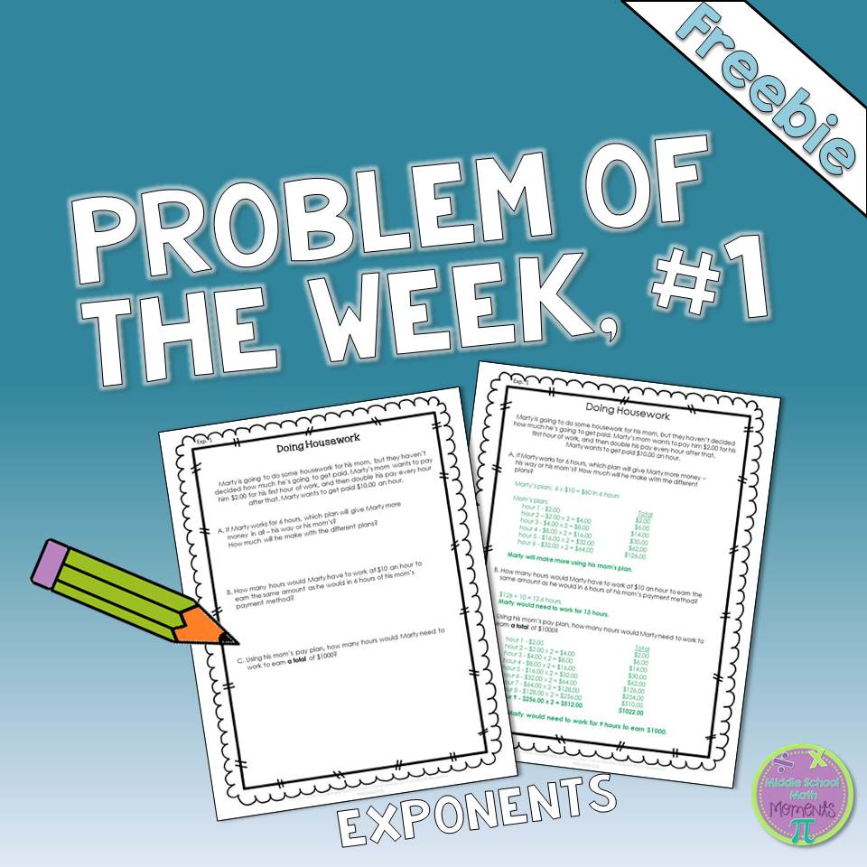 Math problem of the week image