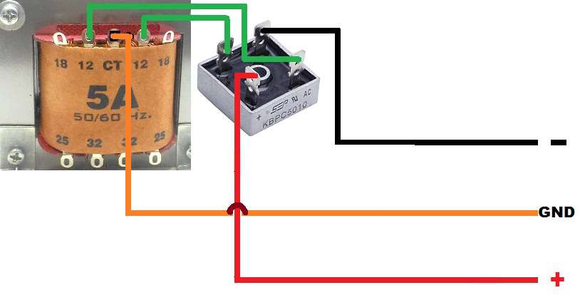 Rangkaian Power Supply Trafo Biasa Gurukatro