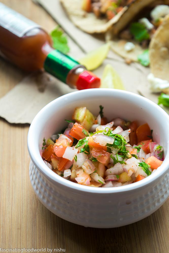 Fascinatingfoodworld Mexican Bean Tacos With Pico Di Gallo