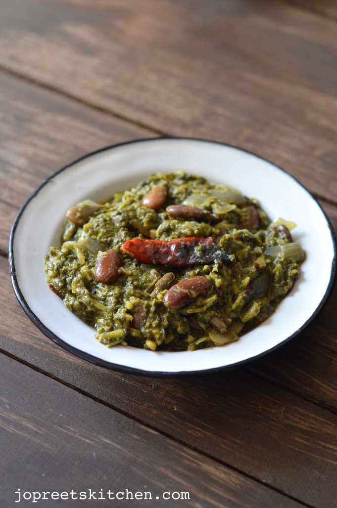 Rajma Saagwala / Rajma Sirukeerai Poriyal