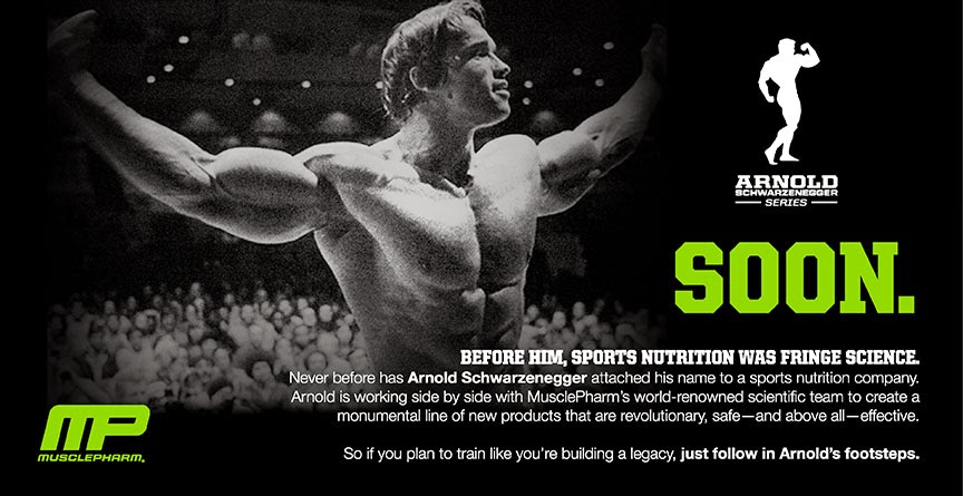 Arnold Schwarzenegger Series. Foto: Muscle Pharm
