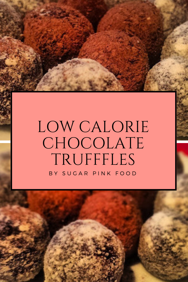 Low Calorie Chocolate Truffles Recipe Sugar Pink Food Healthy