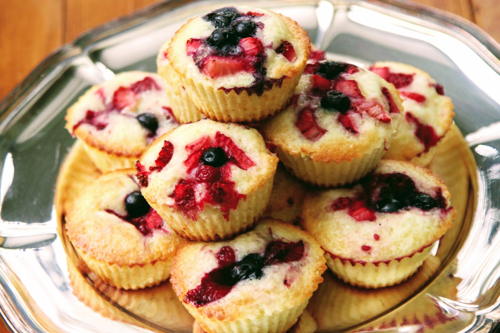 Toi en la Cocina Receta Muffins de Frutos Rojos