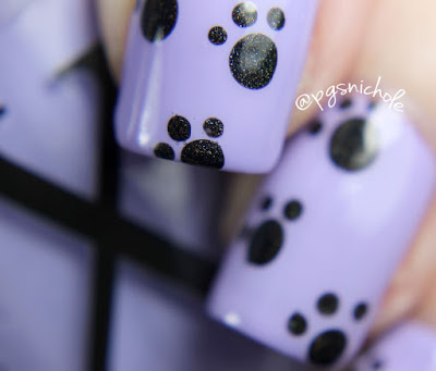 Twin Paw Print Nail Art with Courtney of Polished Lifting