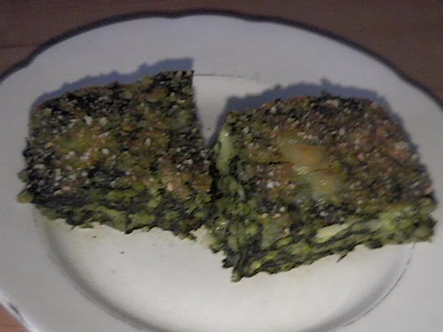 sformato di riso e spinaci