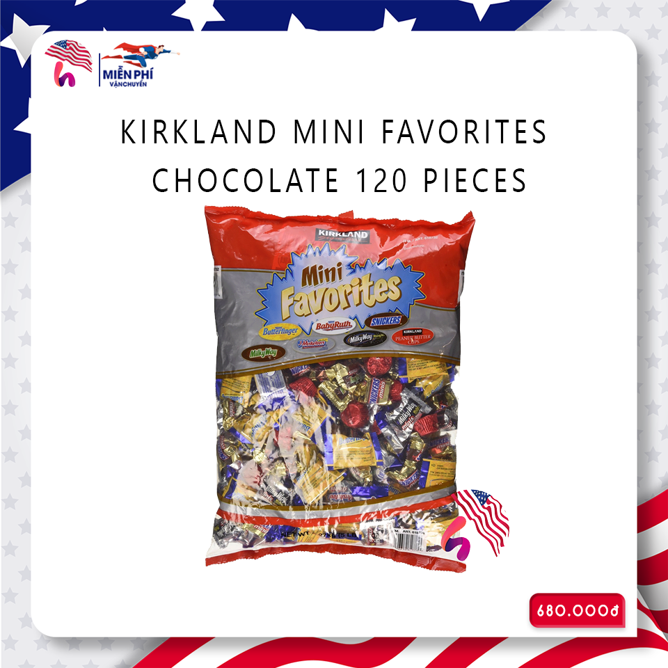 KIRKLAND MINI FAVORITES CHOCOLATE 120 PIECES