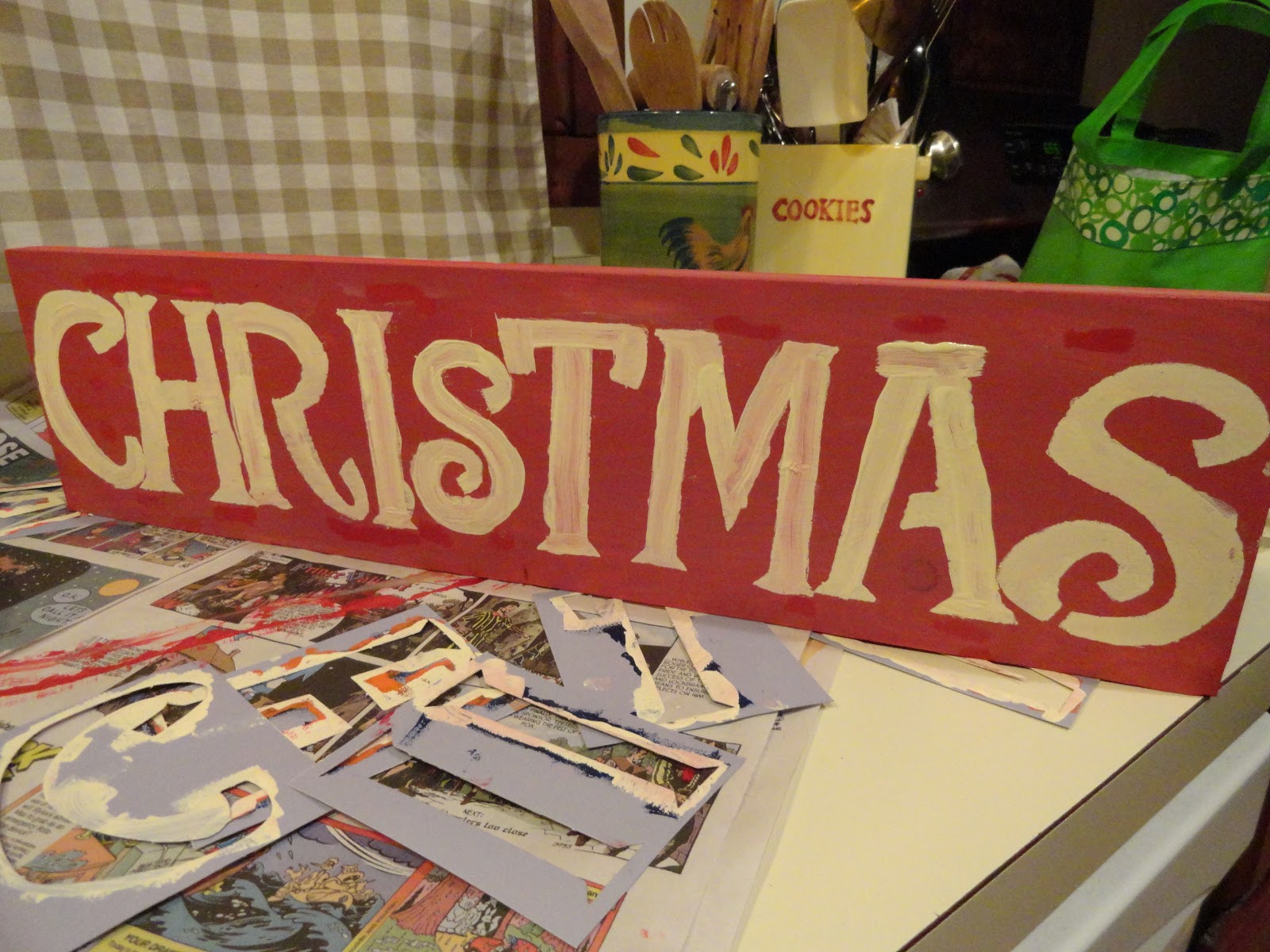 The Long Awaited Home: CHRISTMAS SIGN &amp; MORE fOR THE DOOR