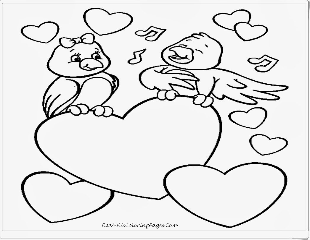 valentine animal coloring pages - photo #5