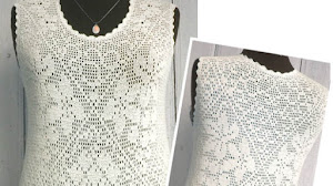 Patrones de Blusa en Crochet Filet / con moldes
