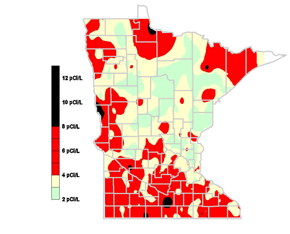 Radon Levels In Minnesota Map - MN Radon Map