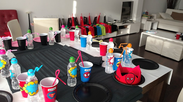 decoración fiesta superhéroes