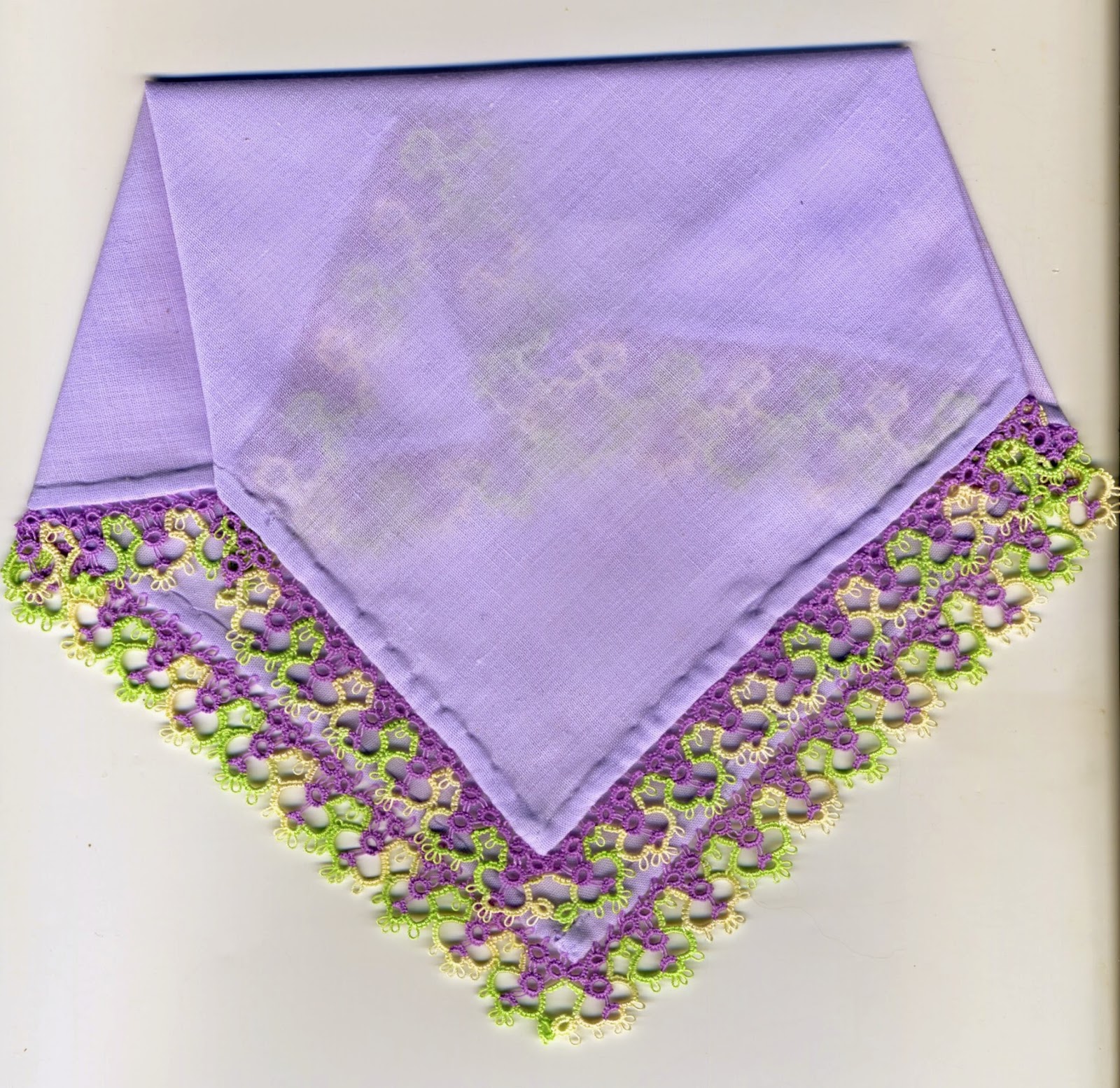Tatting and not a lot else! Hanky edging
