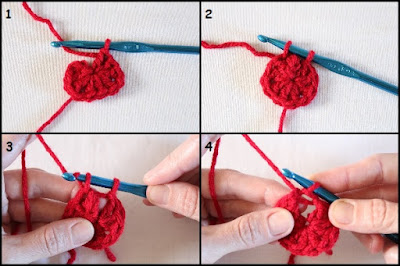 crochet, granny square, heart, tote bag, no-sew, free crochet pattern