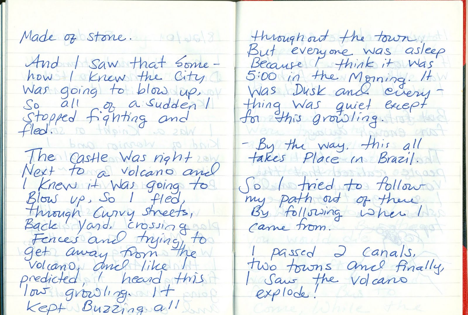 *Best Friends Forever* Journal Entries several days before 9/11 and on 9/11