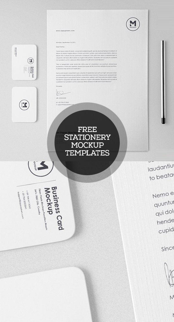 Download Free Classy Stationery Mockup Set Freebies Psd PSD Mockup Templates