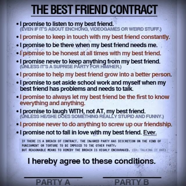 The Best Friend Contract God is Heart