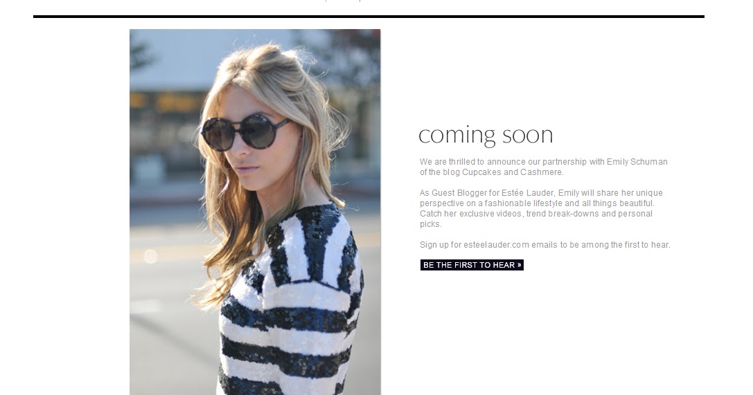 Estee Lauder Signs Up Cupcakes And Cashmere As Guest Blogger Estee Lauder Signs Up Cupcakes And Cashmere As Guest Blogger