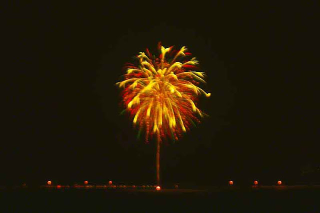 fireworks, New Year's Eve,island