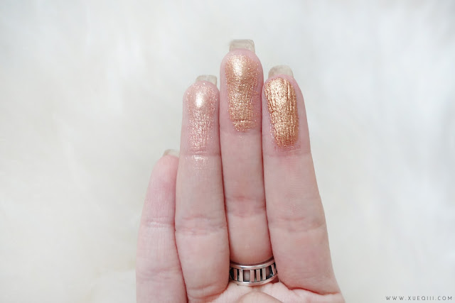 Innisfree Mineral Single Shadows Review and Swatches - Glitter 08, Glitter 04, Shimmer 05