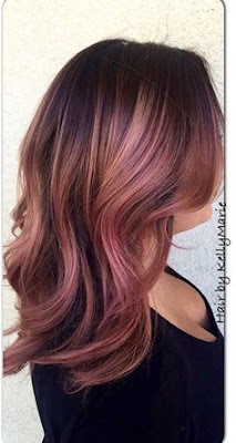 rose gold hair pink trend