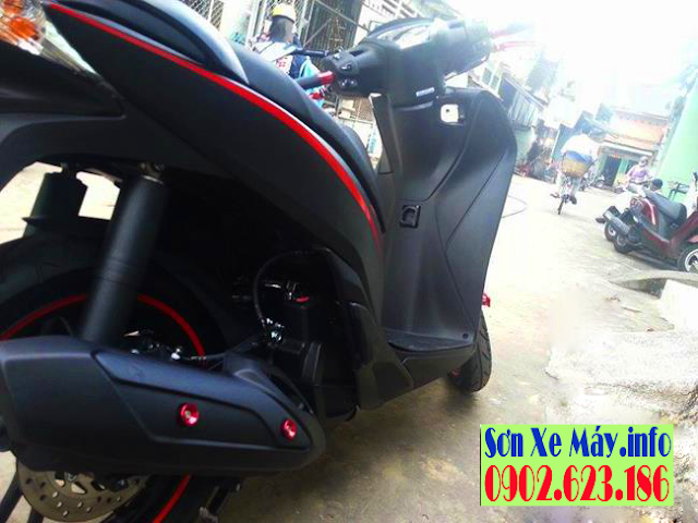 Honda Sh Việt sơn màu đen nhám cực đẹp và độc đáo