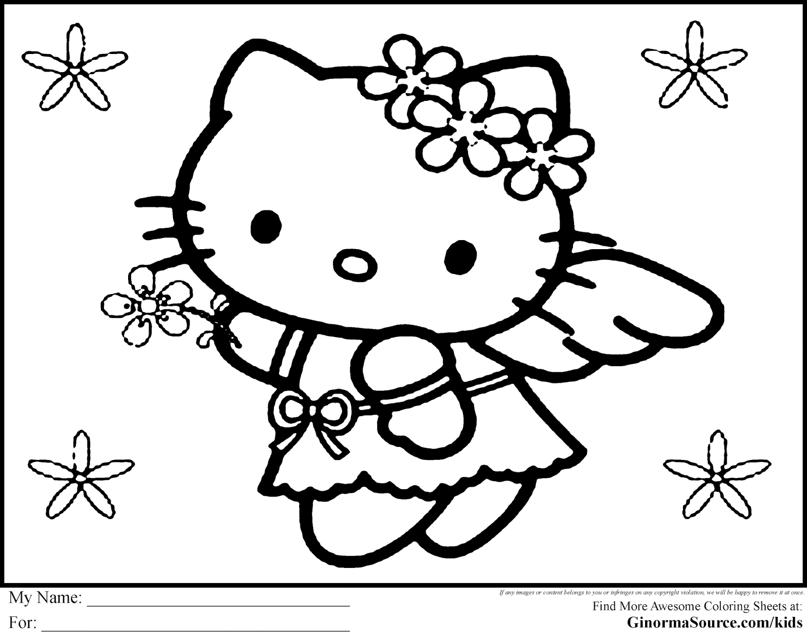 39 Print Gambar Mewarnai Hello Kitty Tergokil