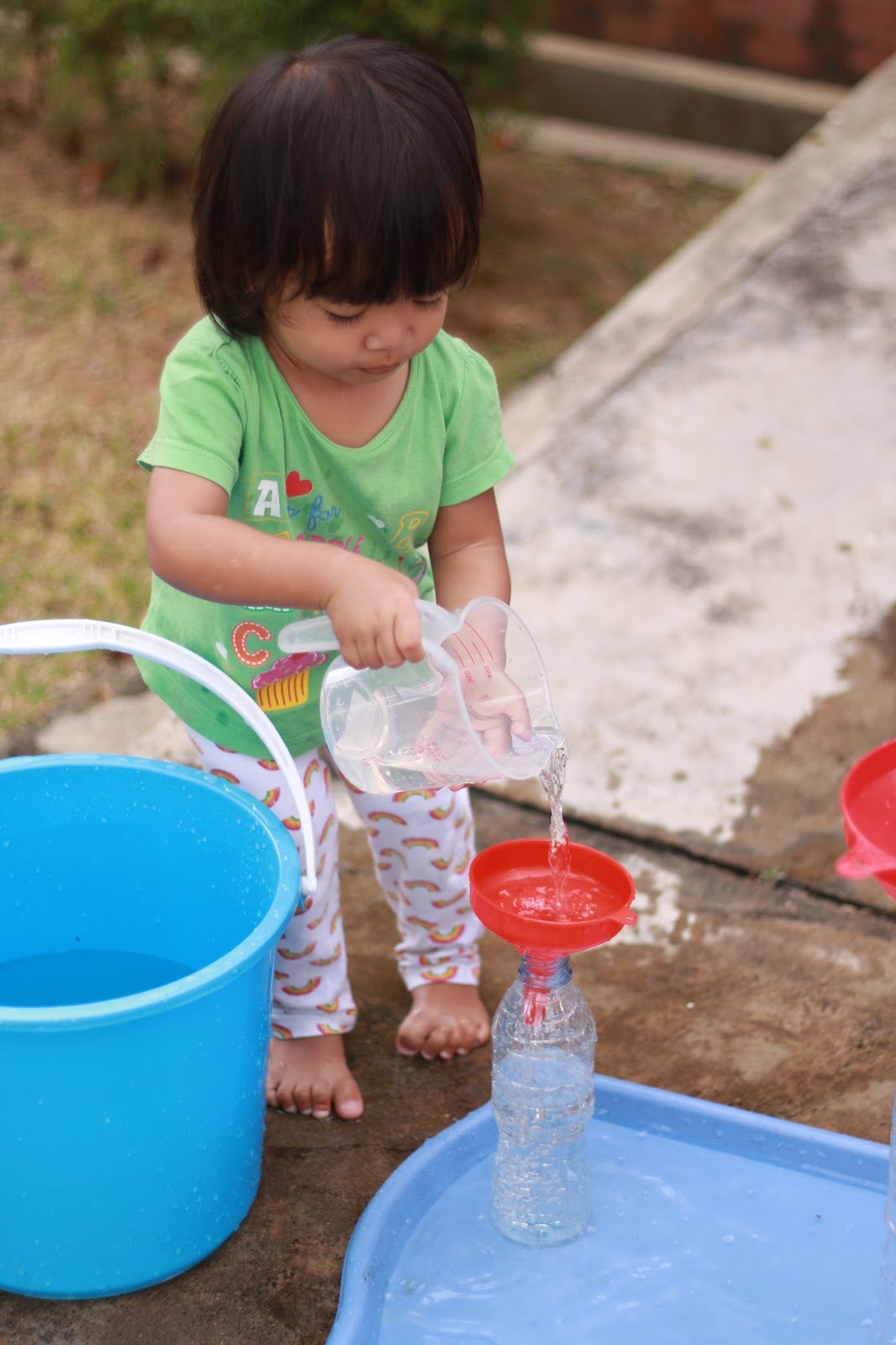 Montessori Pouring Water Through Funnel Activity My Home My School