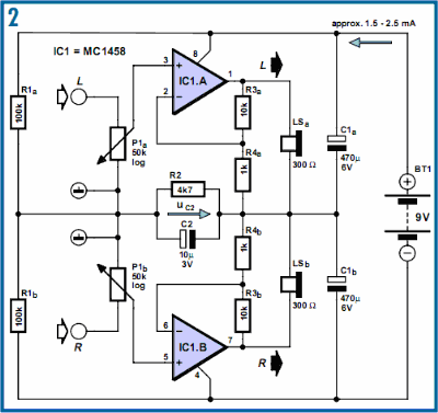 DC- 2 Audio Amplifier Circuit Diagram