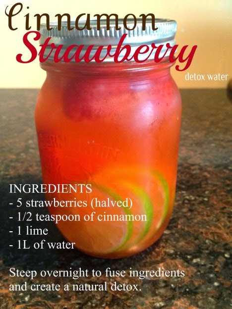Cinnamon Strawberry Detox Water