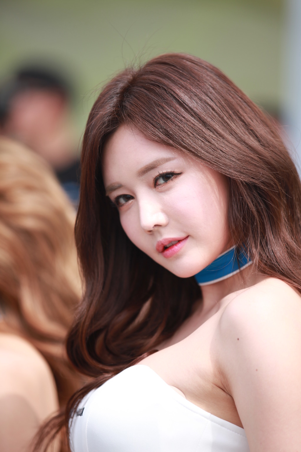 Korean Model Han Ga Eun in CJ Super Race, Round 1 - 2017
