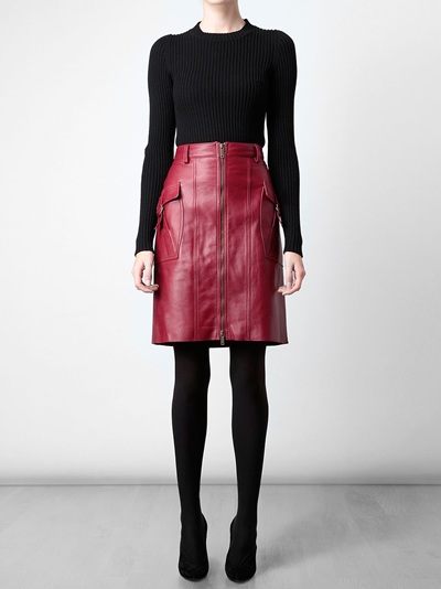 Brainy Mademoiselle: Leather Skirt